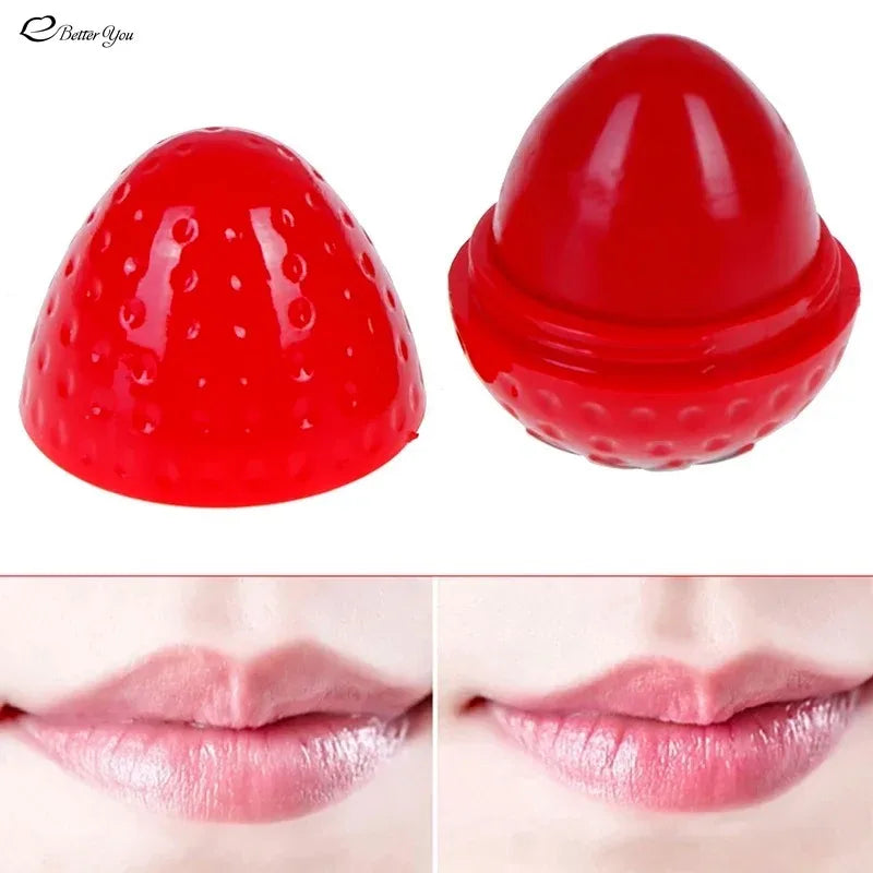 1PC Strawberry Makeup Lipbalm Moisturizer Labial Glair Sweet Tast Lip Balm Cosmetics Lip Color Lipstick Lipgloss Lip