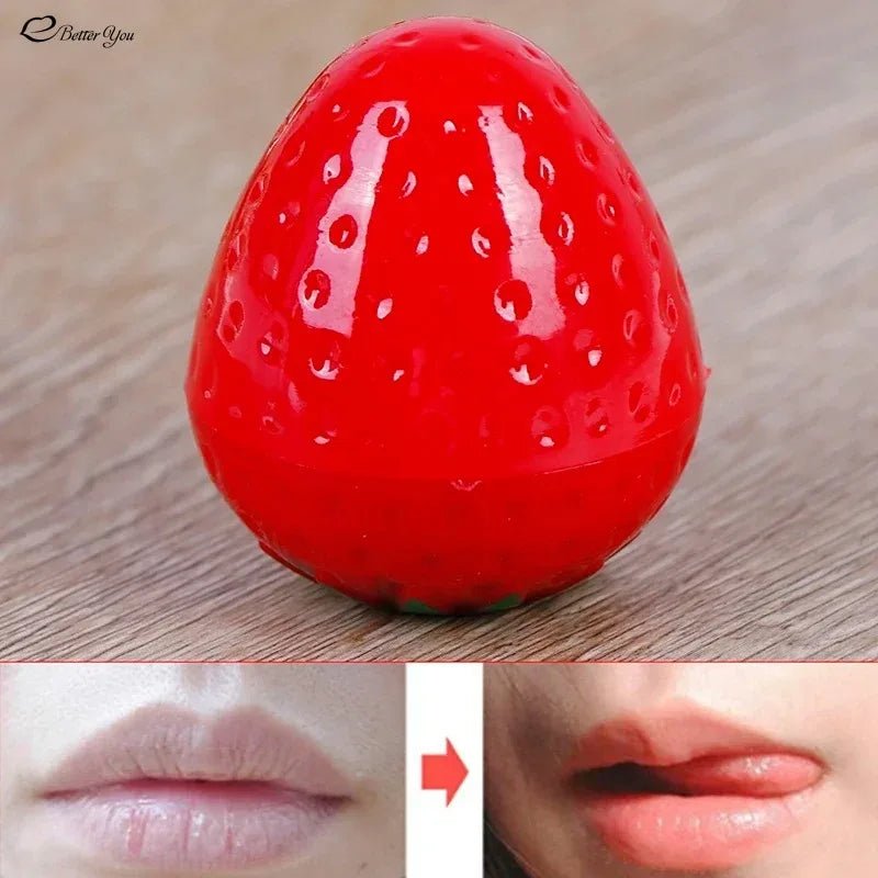 1PC Strawberry Makeup Lipbalm Moisturizer Labial Glair Sweet Tast Lip Balm Cosmetics Lip Color Lipstick Lipgloss Lip