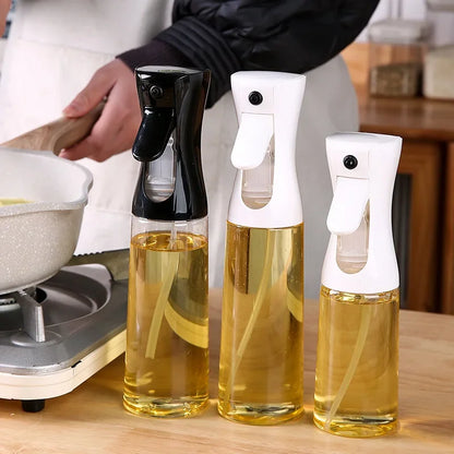 1PC 200ml Oil Spray Bottle Kitchen Cooking Olive Oil Dispenser Camping BBQ Baking Vinegar Soy Sauce Sprayer Containers