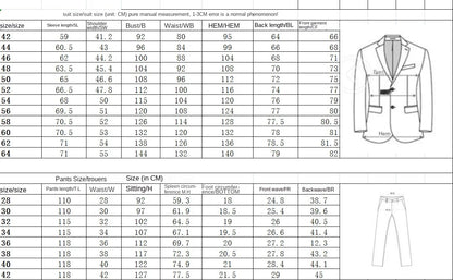 2024 Suit Men's Dress Pattern Banquet Wedding Groom Three-piece Men's Suit European Size   Men Clothing